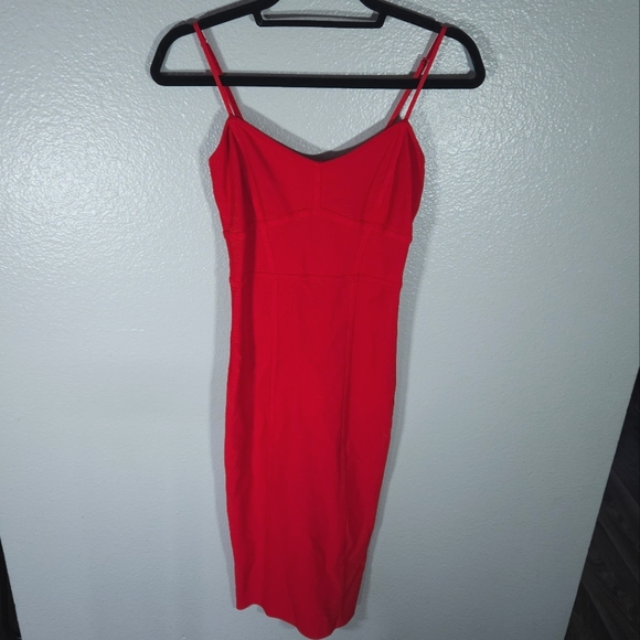 BCBGMaxAzria Midi Bodycon Dress Size S - Picture 3 of 14